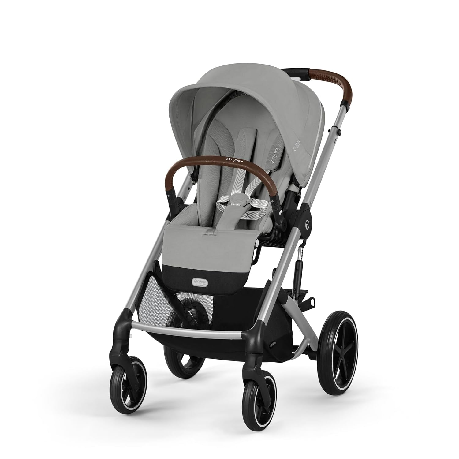 Cybex Balios S Lux stroller on a European street