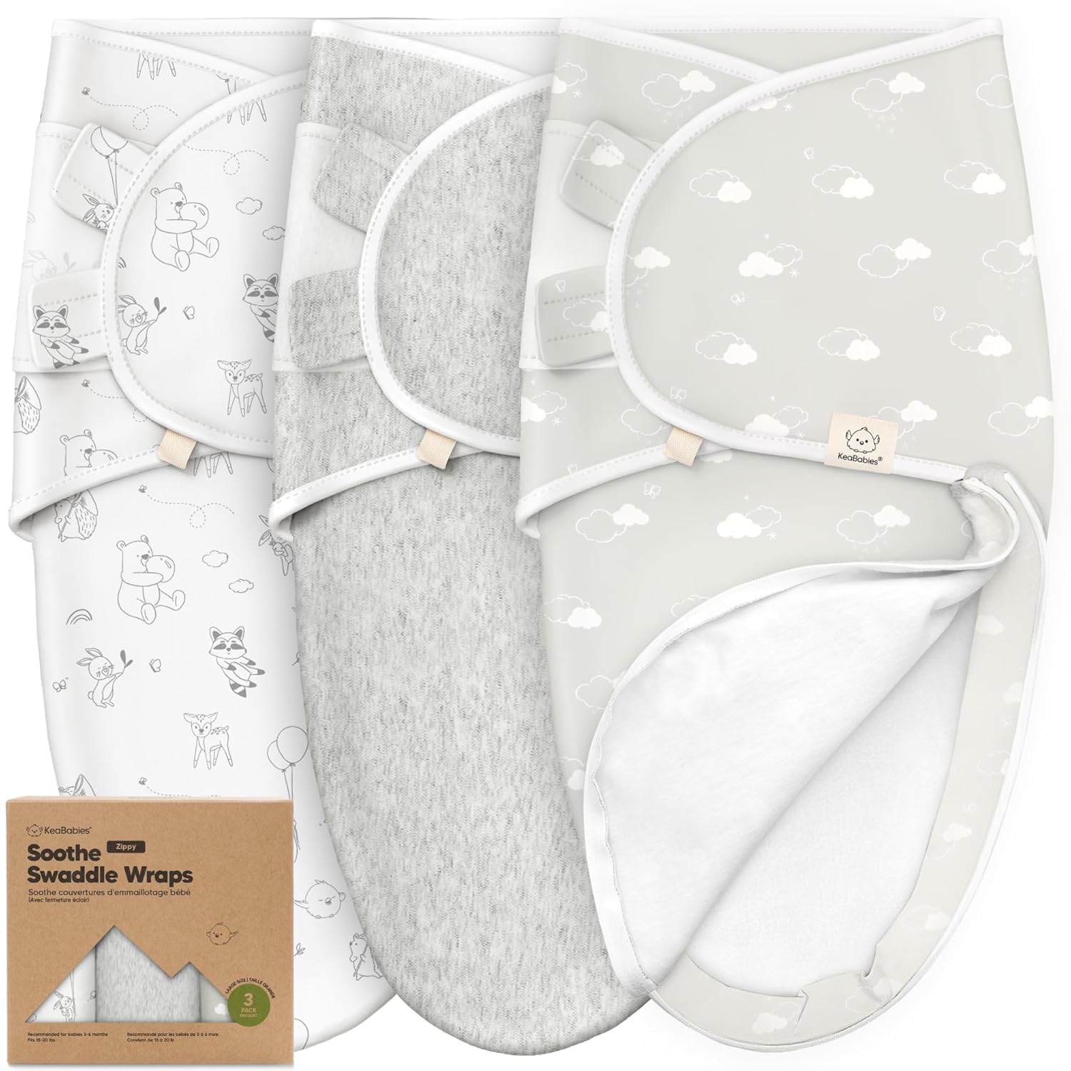 KeaBabies Swaddle Wraps